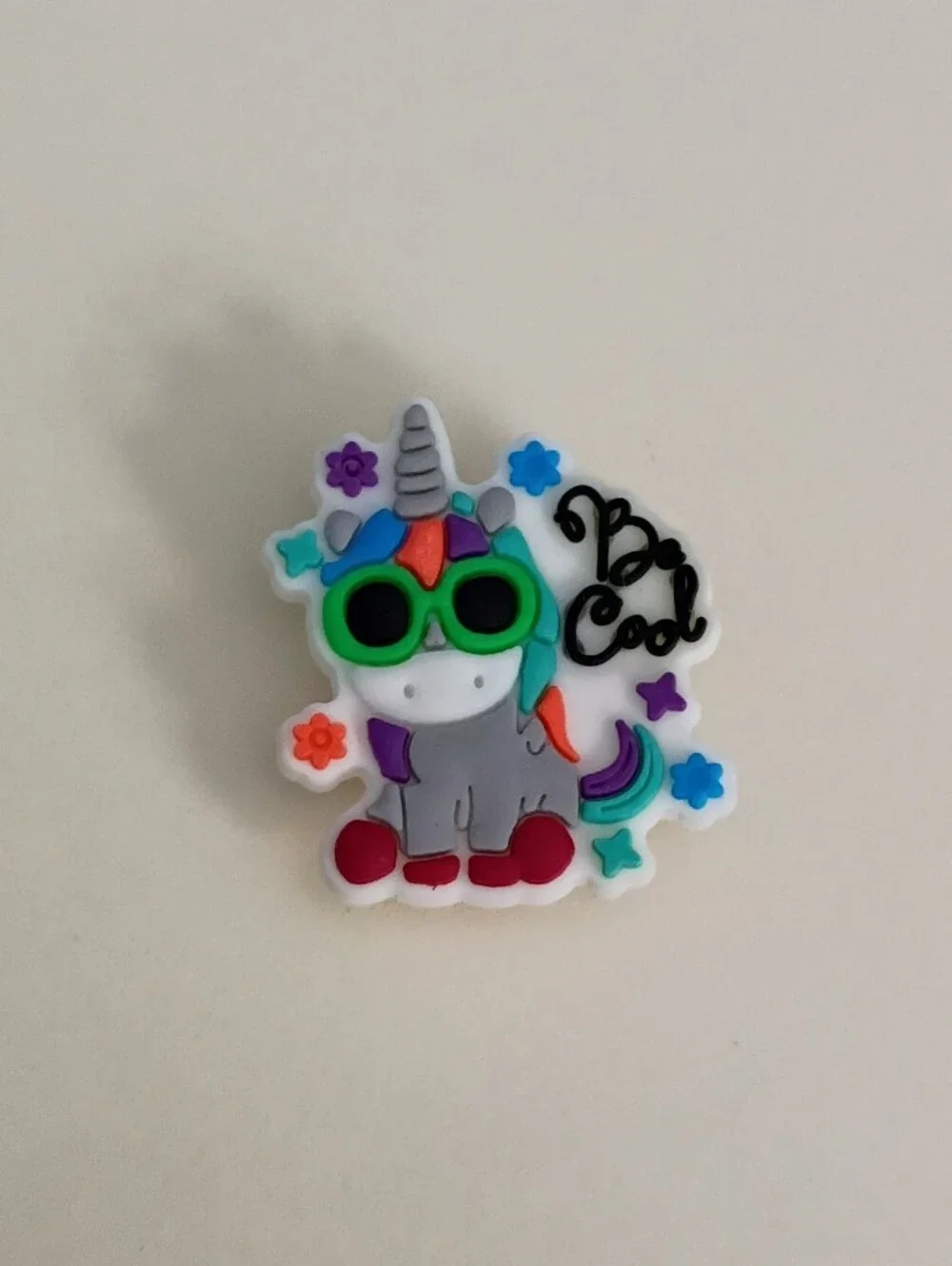 10 for $10 Jibbitz Croc Charms - Be Cool Unicorn Green Sunglasses & Flowers 3